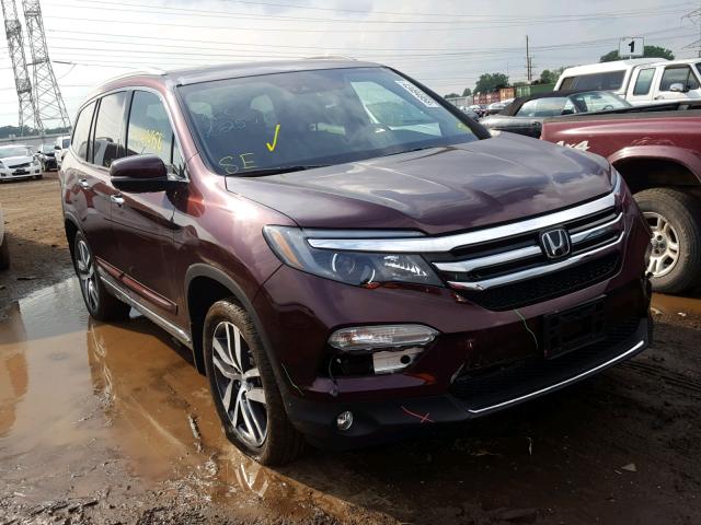 5FNYF6H0XHB057344 - 2017 HONDA PILOT ELIT MAROON photo 1