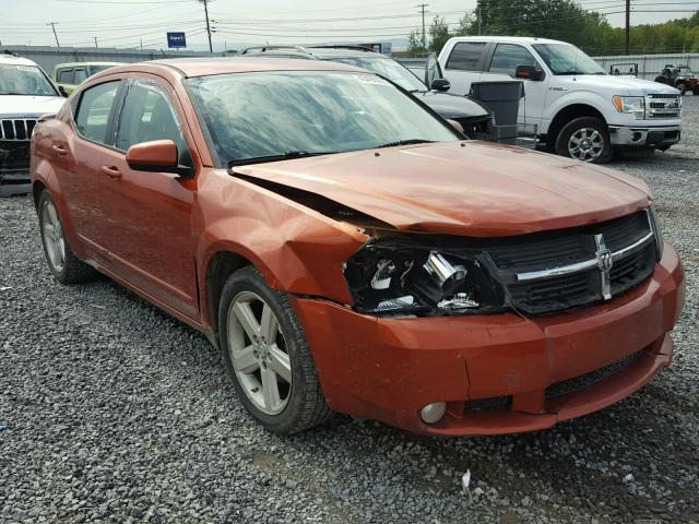 1B3LC76M58N228888 - 2008 DODGE AVENGER R/ ORANGE photo 1