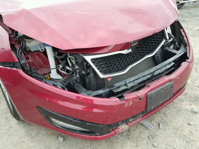 5XXGM4A77DG248935 - 2013 KIA OPTIMA LX RED photo 9