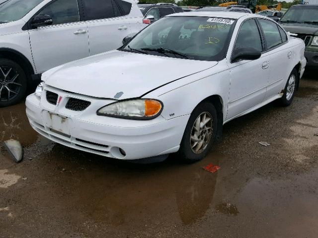 1G2NF52E84M589439 - 2004 PONTIAC GRAND AM S WHITE photo 2