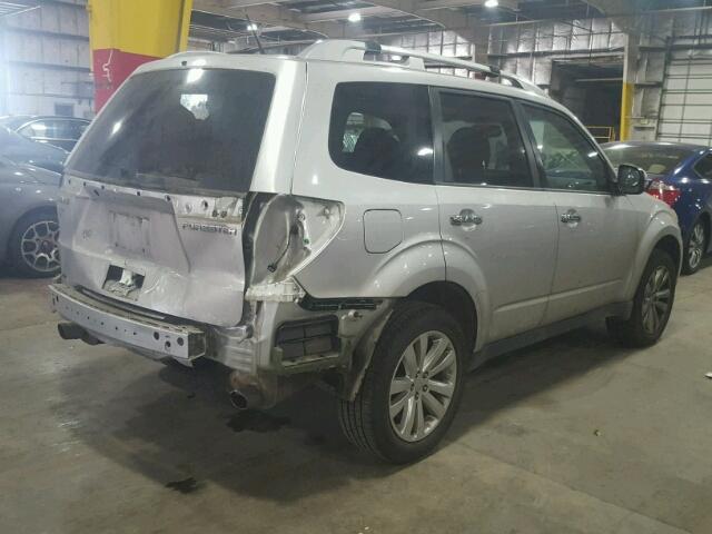 JF2SHBGC0BH754258 - 2011 SUBARU FORESTER T SILVER photo 4