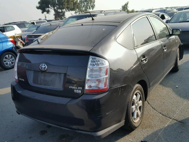 JTDKB20U773250510 - 2007 TOYOTA PRIUS BLACK photo 4