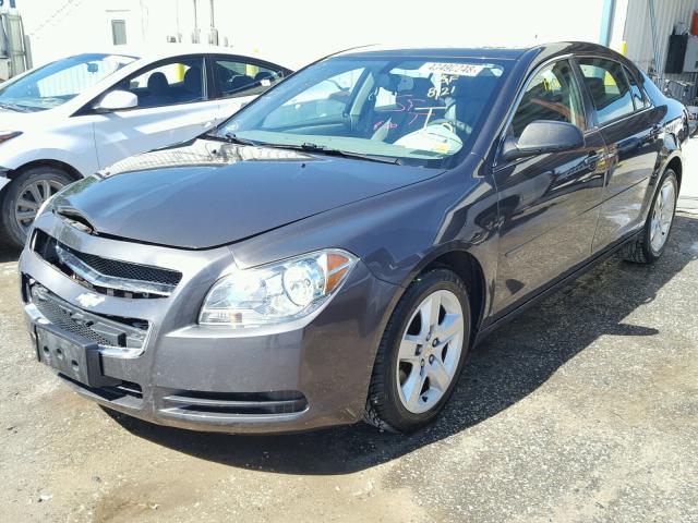 1G1ZB5EB4AF292381 - 2010 CHEVROLET MALIBU LS ნაცრისფერი ფოტო 2