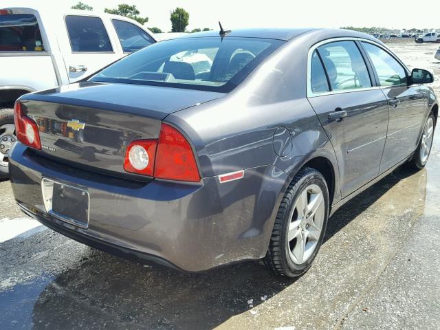 1G1ZB5EB4AF292381 - 2010 CHEVROLET MALIBU LS ნაცრისფერი ფოტო 4