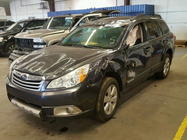 4S4BRBKC1B3339025 - 2011 SUBARU OUTBACK 2. GRAY photo 2