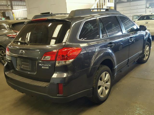 4S4BRBKC1B3339025 - 2011 SUBARU OUTBACK 2. GRAY photo 4