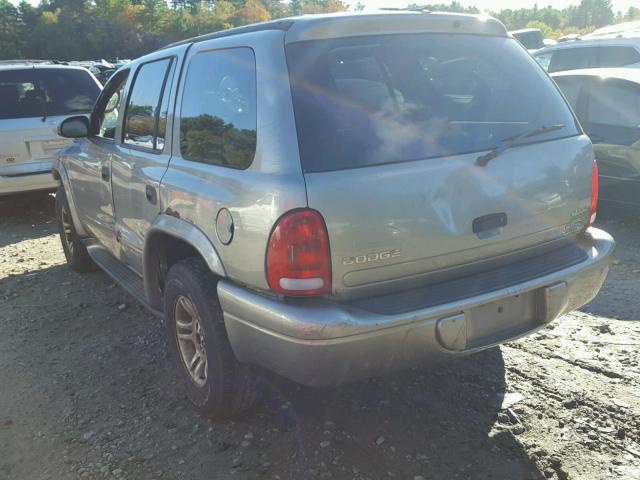 1B4HS28NX1F510974 - 2001 DODGE DURANGO SILVER photo 3