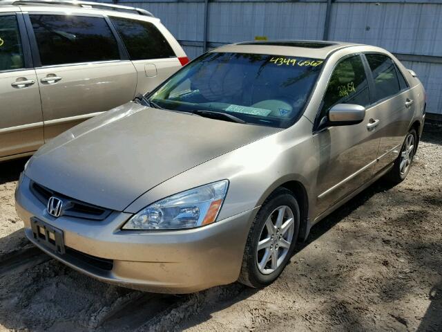 1HGCM66543A101940 - 2003 HONDA ACCORD EX BEIGE photo 2