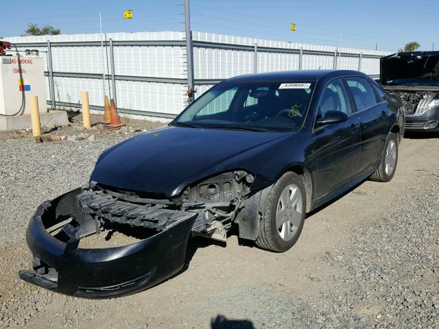 2G1WA5EK1B1202733 - 2011 CHEVROLET IMPALA BLACK photo 2