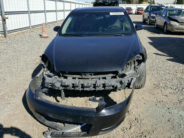 2G1WA5EK1B1202733 - 2011 CHEVROLET IMPALA BLACK photo 9