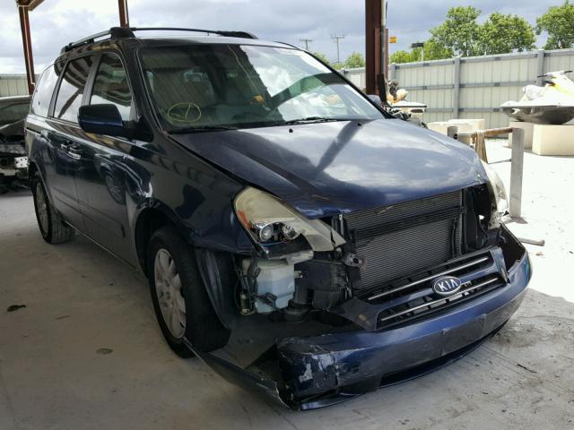 KNDMB233166024522 - 2006 KIA SEDONA EX BLUE photo 1