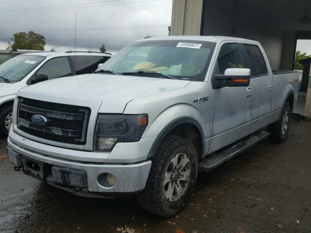 1FTFW1EF1DKD61193 - 2013 FORD F150 SILVER photo 2