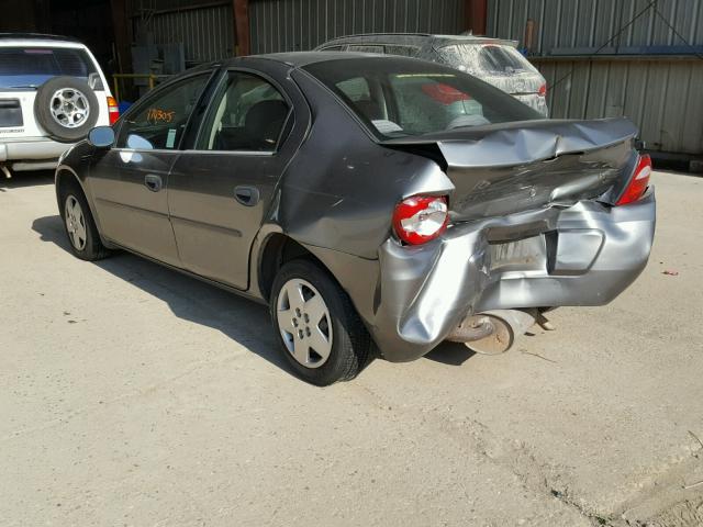 1B3ES26C75D247966 - 2005 DODGE NEON BASE SILVER photo 3