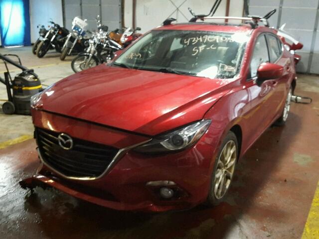 JM1BM1W32F1218769 - 2015 MAZDA 3 GRAND TO RED photo 2