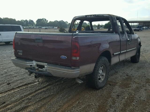 2FTEX17L2VCA16420 - 1997 FORD F150 MAROON photo 4