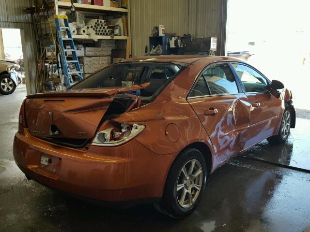 1G2ZH578064204330 - 2006 PONTIAC G6 ORANGE photo 4