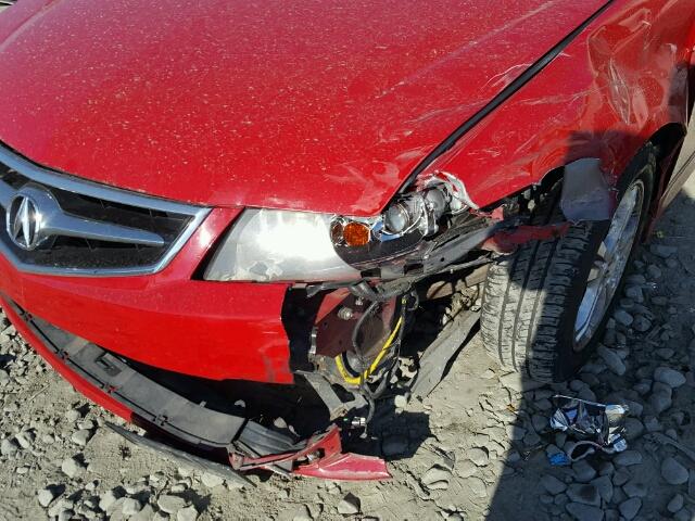 JH4CL96987C014671 - 2007 ACURA TSX RED photo 9