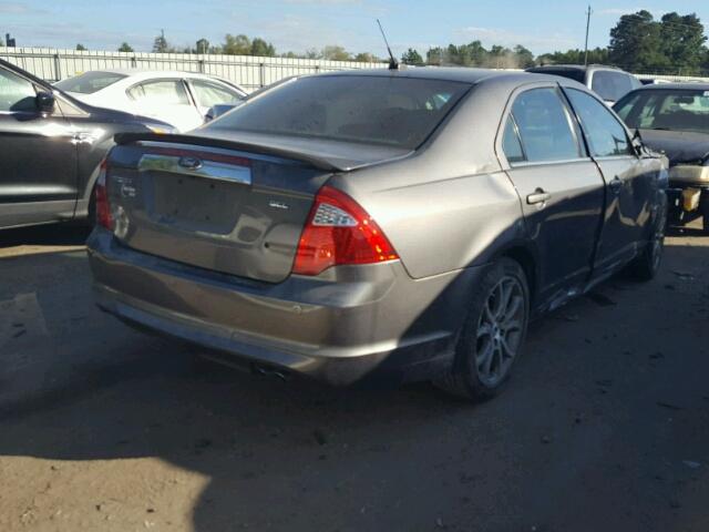 3FAHP0JA4CR362588 - 2012 FORD FUSION SEL GRAY photo 4