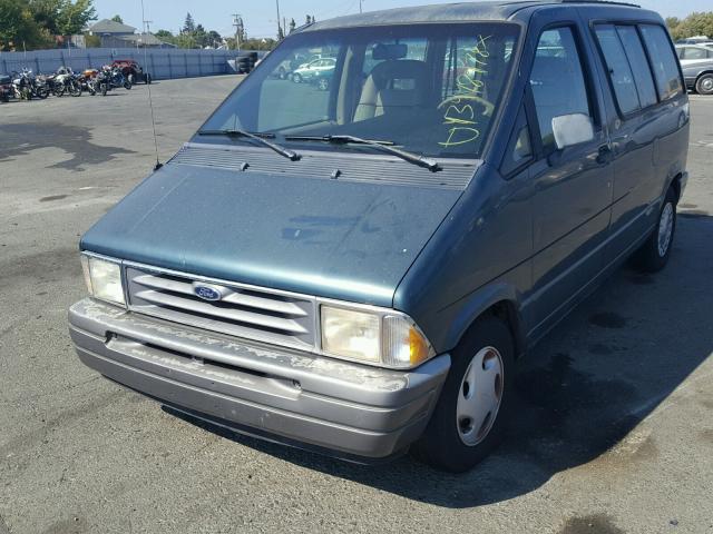 1FMCA11U9TZA82727 - 1996 FORD AEROSTAR GREEN photo 2