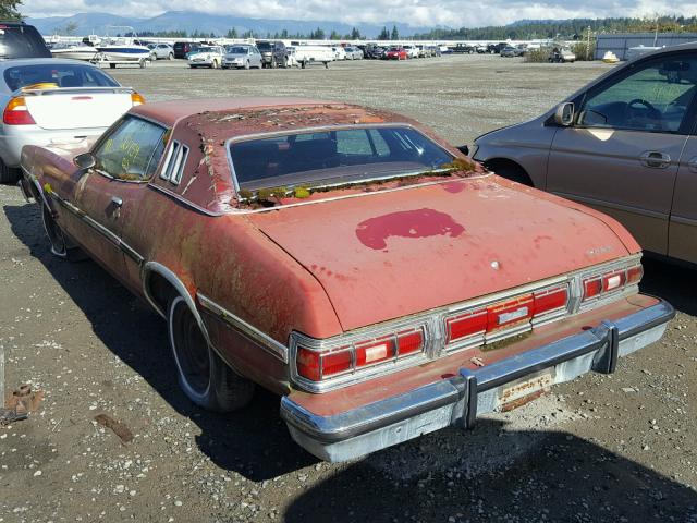 6G21H260255 - 1976 FORD ELITE RED photo 3