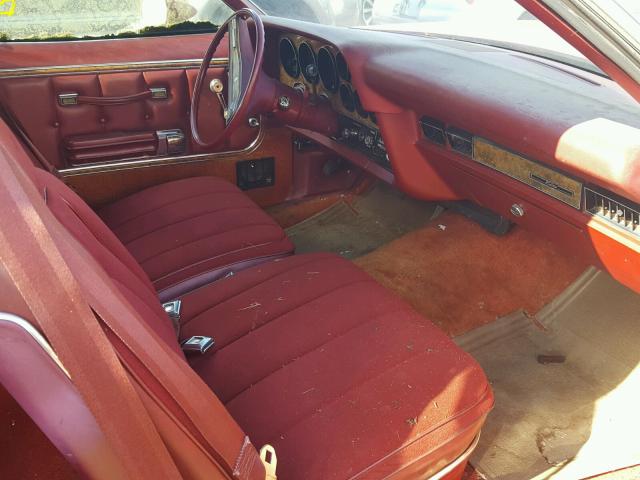 6G21H260255 - 1976 FORD ELITE RED photo 5