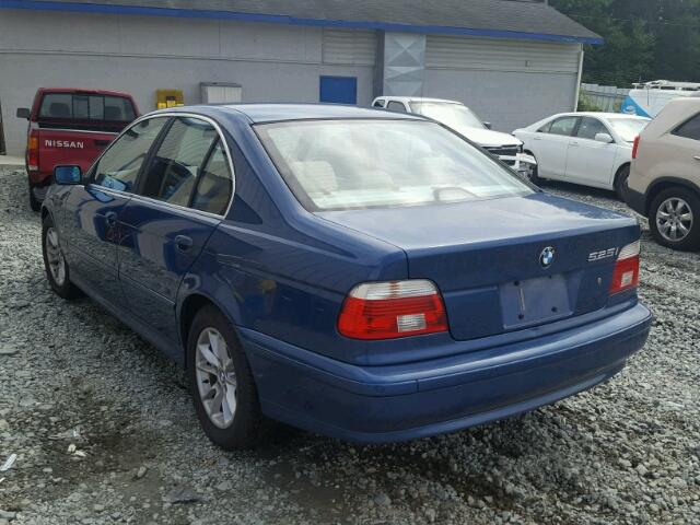 WBADT43463G023127 - 2003 BMW 525 I AUTO BLUE photo 3