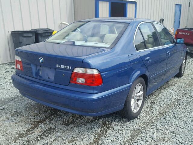 WBADT43463G023127 - 2003 BMW 525 I AUTO BLUE photo 4