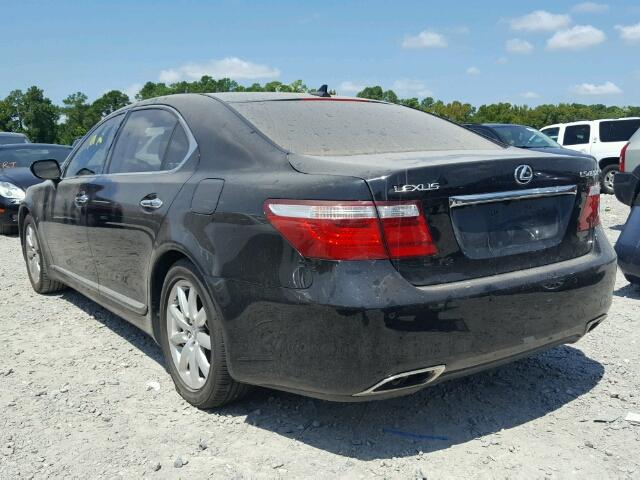 JTHGL46F595036726 - 2009 LEXUS LS 460L BLACK photo 3