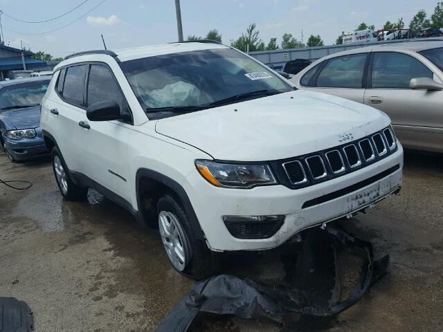 3C4NJDAB9HT698715 - 2017 JEEP COMPASS SP WHITE photo 1