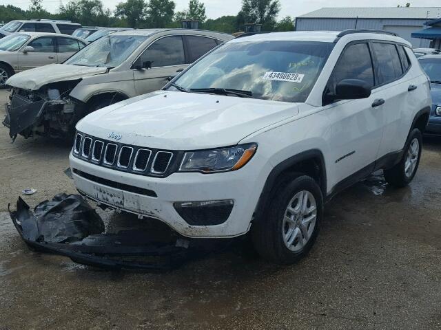 3C4NJDAB9HT698715 - 2017 JEEP COMPASS SP WHITE photo 2