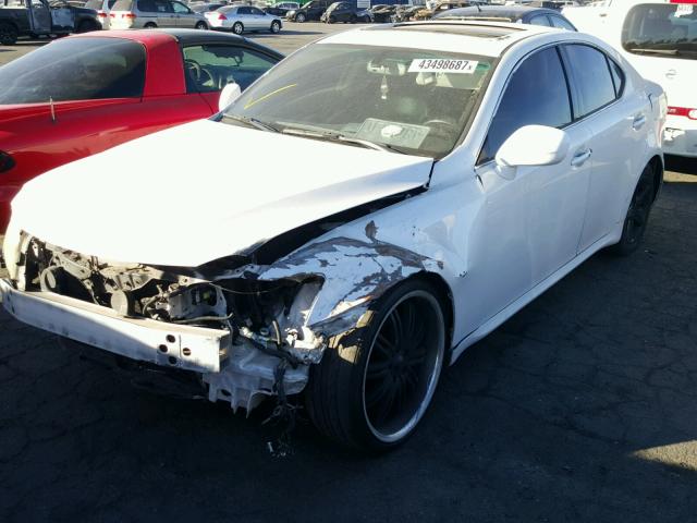 JTHBK262285084231 - 2008 LEXUS IS 250 WHITE photo 2