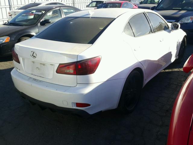 JTHBK262285084231 - 2008 LEXUS IS 250 WHITE photo 4