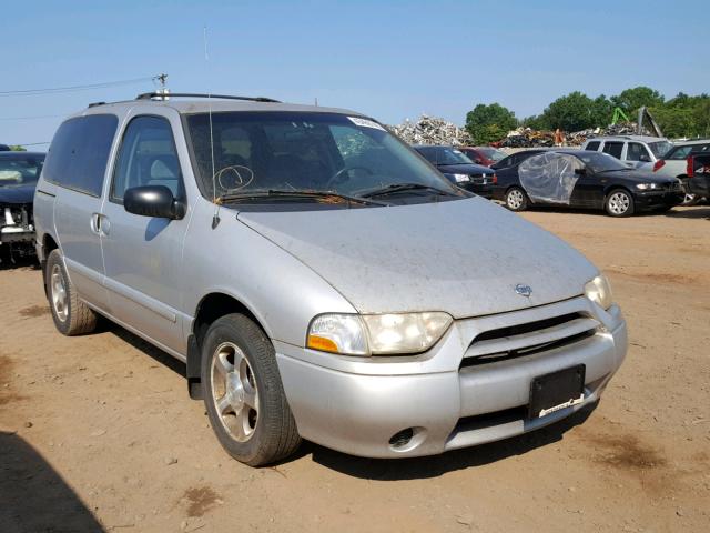 4N2ZN15T21D807547 - 2001 NISSAN QUEST GXE SILVER photo 1