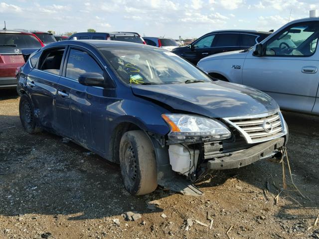 3N1AB7AP4DL687546 - 2013 NISSAN SENTRA BLUE photo 1