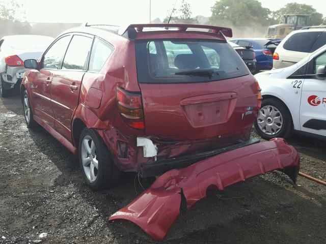 5Y2SL65886Z445558 - 2006 PONTIAC VIBE RED photo 3