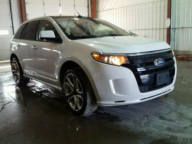 2FMDK4AK5BBA19708 - 2011 FORD EDGE SPORT WHITE photo 1