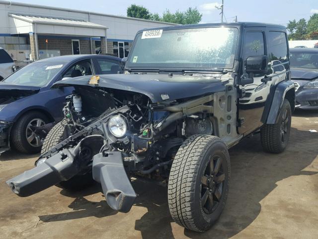 1C4AJWBG8EL279654 - 2014 JEEP WRANGLER S BLACK photo 2