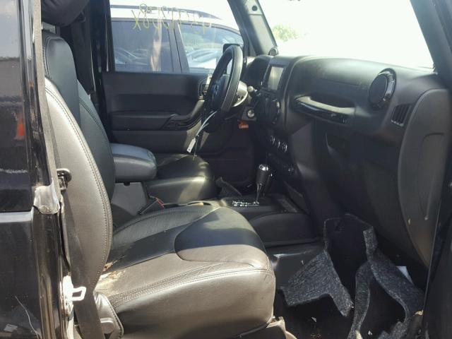1C4AJWBG8EL279654 - 2014 JEEP WRANGLER S BLACK photo 5