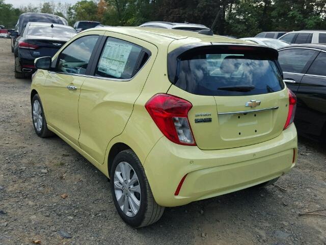 KL8CF6SA7HC766198 - 2017 CHEVROLET SPARK 2LT YELLOW photo 3