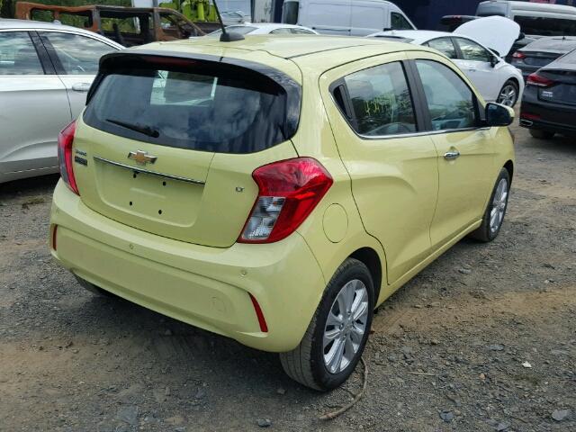 KL8CF6SA7HC766198 - 2017 CHEVROLET SPARK 2LT YELLOW photo 4