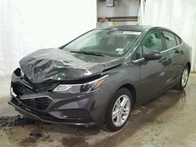 1G1BE5SM4G7304742 - 2016 CHEVROLET CRUZE LT GRAY photo 2