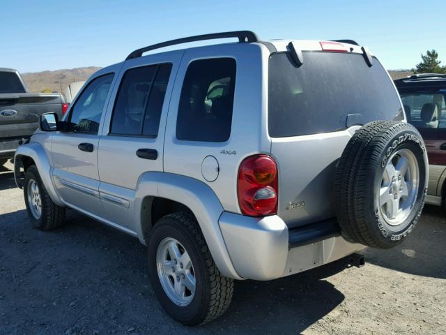 1J4GL58K62W106889 - 2002 JEEP LIBERTY LI SILVER photo 3