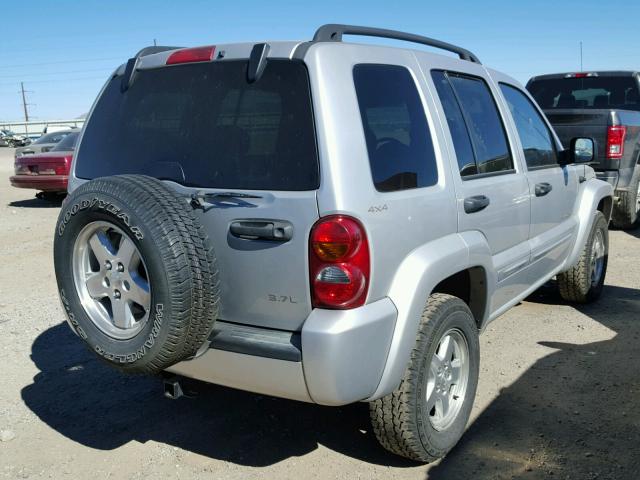 1J4GL58K62W106889 - 2002 JEEP LIBERTY LI SILVER photo 4