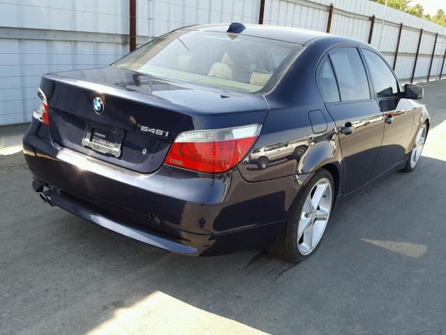 WBANB33554B111031 - 2004 BMW 545 I BLUE photo 4