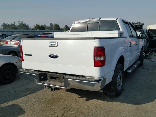 1FTPW12567FA19672 - 2007 FORD F150 SUPER WHITE photo 4