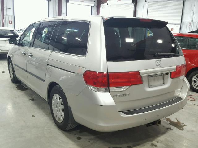 5FNRL38298B017835 - 2008 HONDA ODYSSEY LX SILVER photo 3