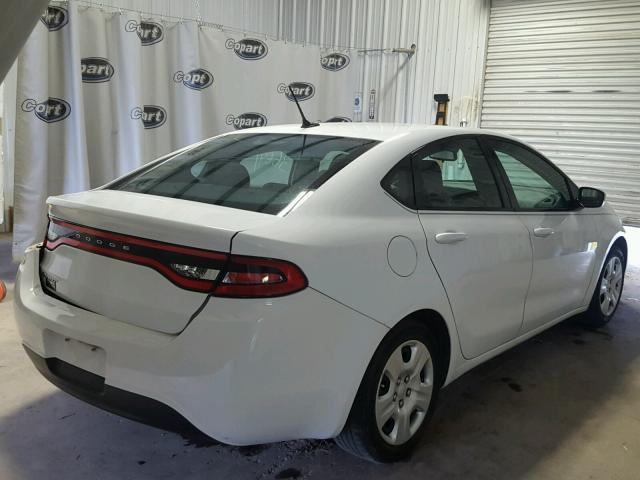 1C3CDFAA0FD119765 - 2015 DODGE DART WHITE photo 4