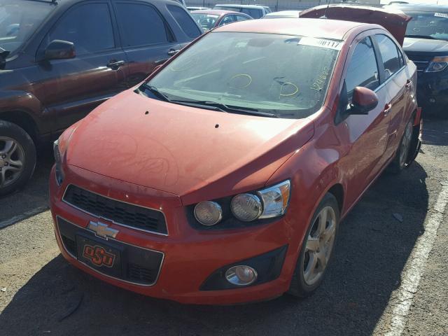 1G1JE5SH9D4124622 - 2013 CHEVROLET SONIC LTZ ORANGE photo 2