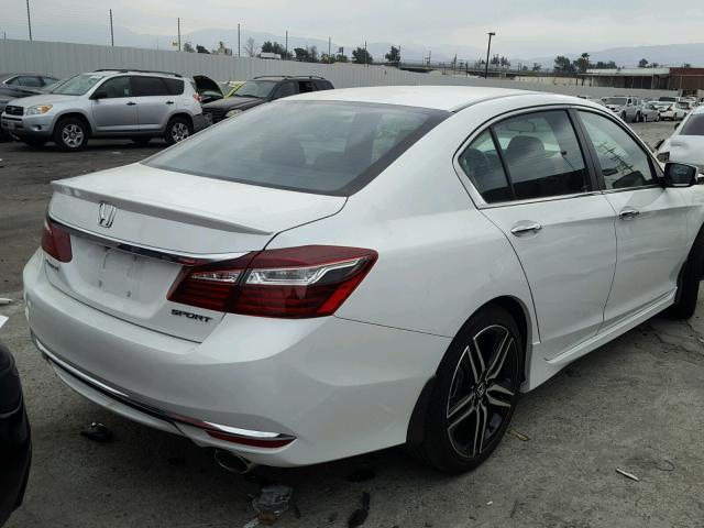 1HGCR2F55HA150243 - 2017 HONDA ACCORD SPO WHITE photo 4