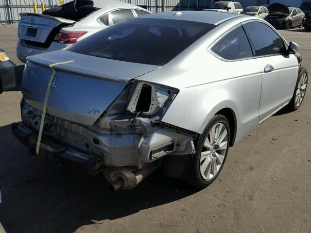 1HGCS22869A004391 - 2009 HONDA ACCORD SILVER photo 4